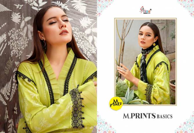 Shree M Print Basics Cotton Pakistani Suits Catalog
